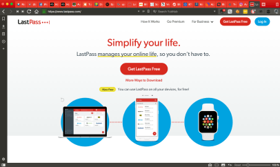 Link to LastPass password manager web site